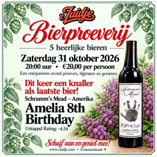 ’t Zuidje Bierproeverij met Amelia 31-10
